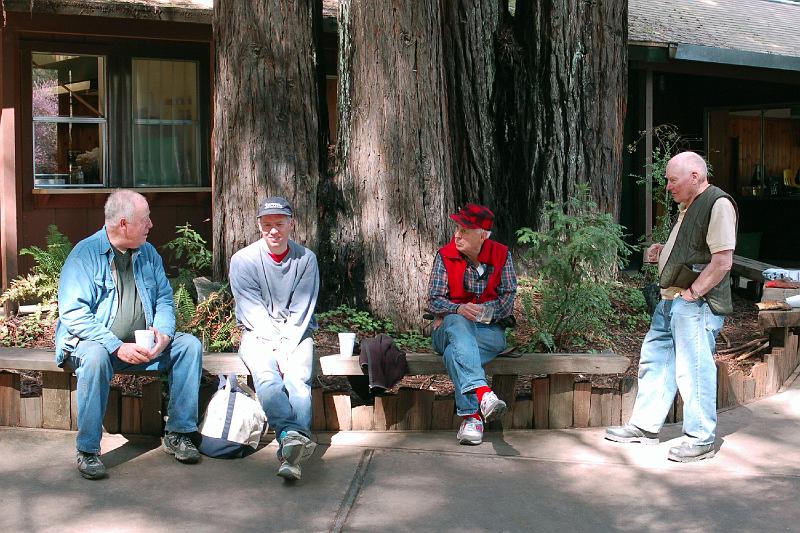 Gathering For Lunch.jpg - (L-R): Lawrence Summers, Gabriel Faber, Bill Palmer and Bruce Raby gather for lunch.